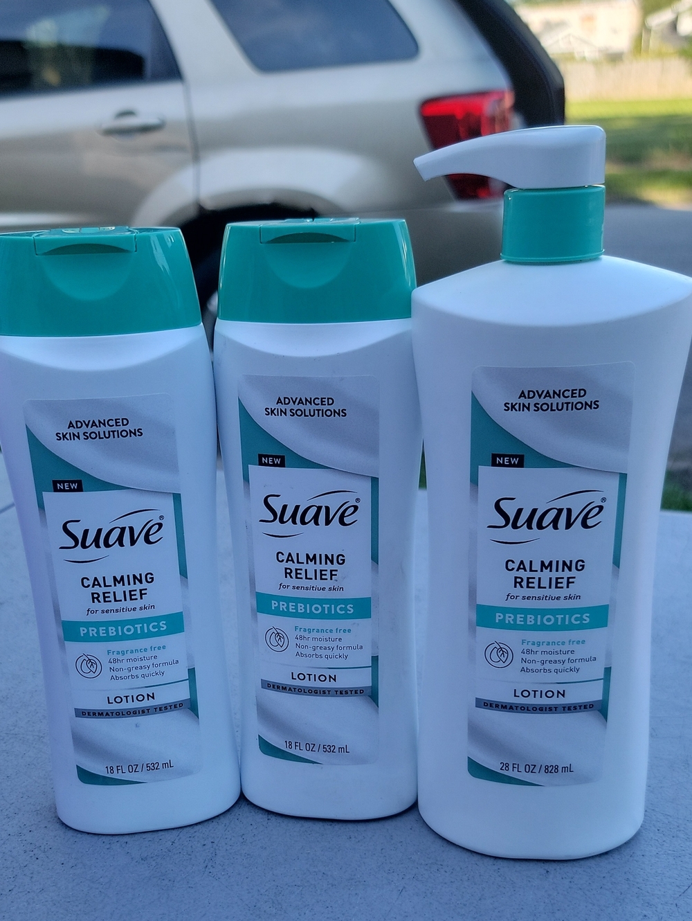 Calming Relief Prebiotics Lotion - White with Teal Cap